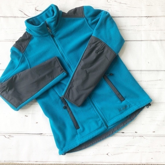 LL Bean fleece full zip jacket Small Cabincore outdoor ski camping - Picture 6 of 8